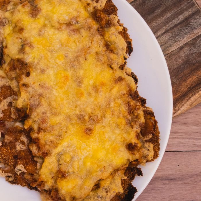 Cheese and Mushroom Schnitzel Mexicana