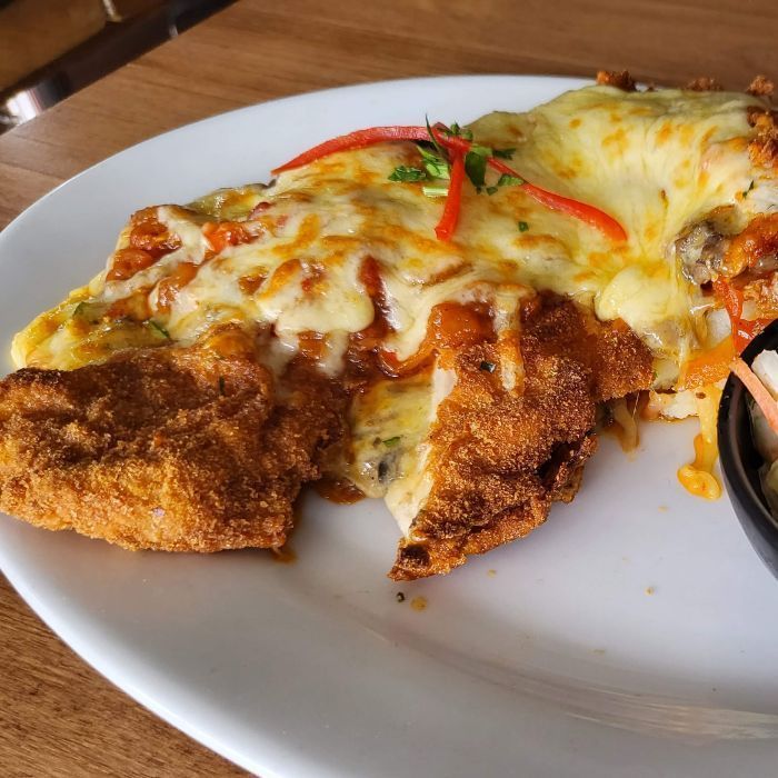 Cheese and Mushroom Schnitzel Parma